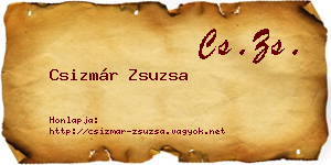Csizmár Zsuzsa névjegykártya