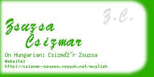 zsuzsa csizmar business card
